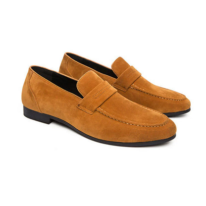 Old Money Suede Penny Loafers